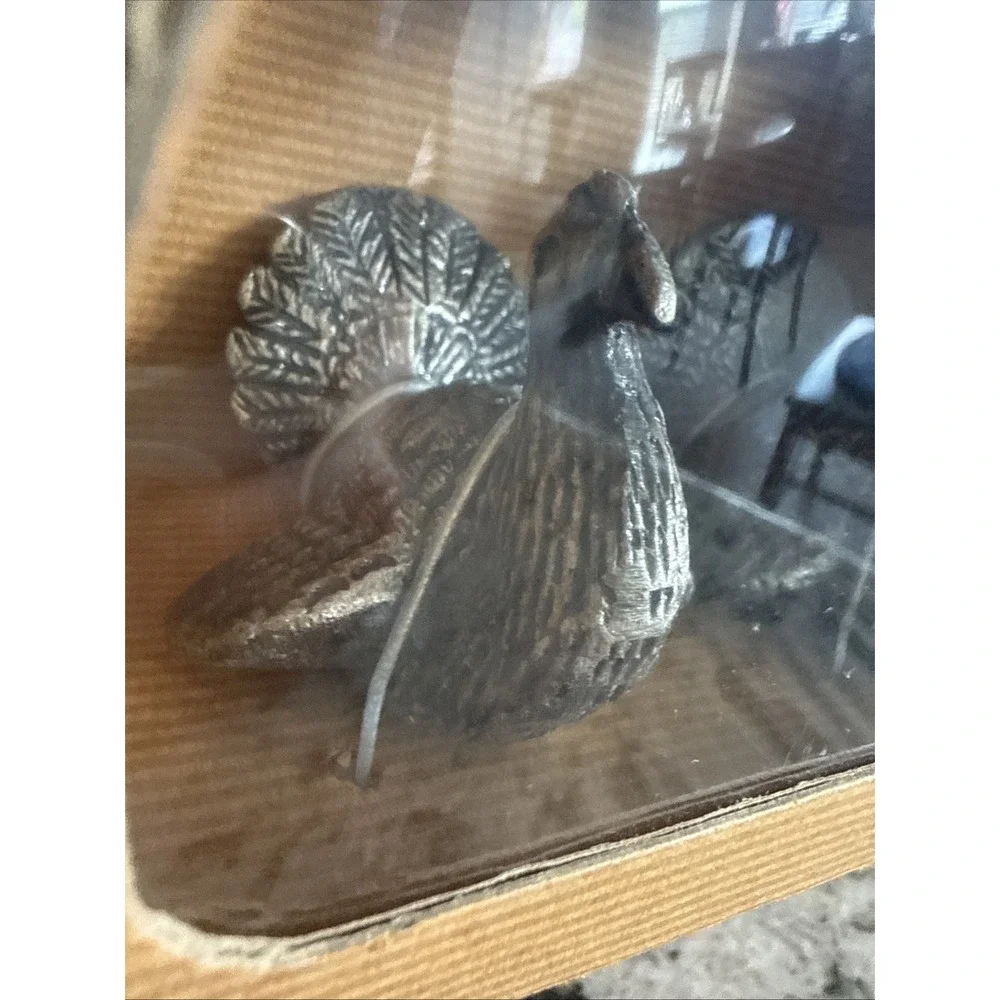 Vintage Thanksgiving Turkey Salt And Pepper Shaker Set Pewter New
